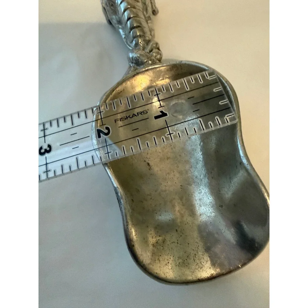 Arthur Court 1998 Elephant Handle‎ Nut Candy Scoop Silver Aluminum Figural 7.5